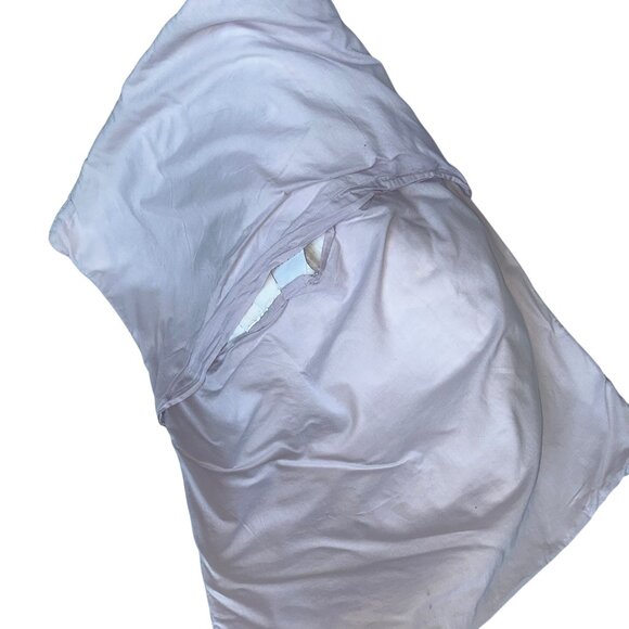 Restoration Hardware pale lavender purple textured quilted cotton pillow sham - Picture 3 of 4